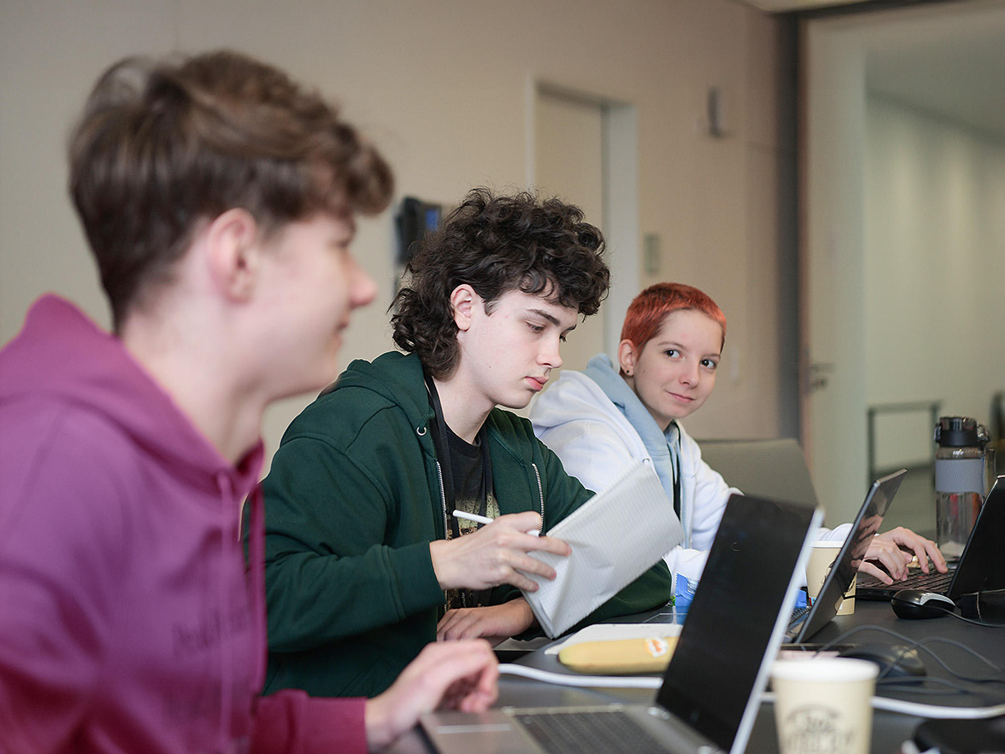 Schülergruppe beim Mint-EC-Camp