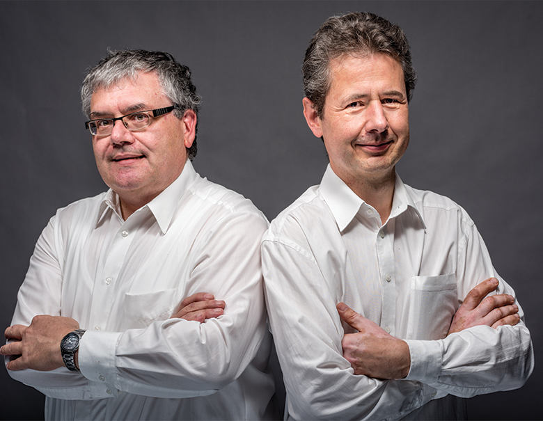 Felix-Klein-Board-Sprecher Prof. Dr. Karl-Heinz Küfer und Dr. habil. Christoph Lossen.